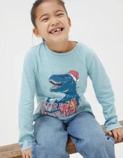 Girls FatFace View All|Dinosaur Graphic T-Shirt