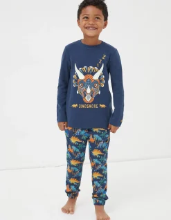 Boys FatFace View All|Dinosaur Jersey Pyjama Set