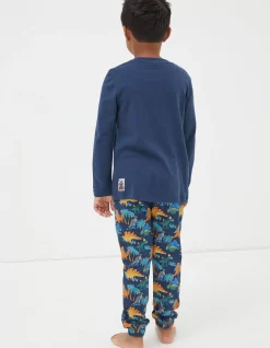 Boys FatFace View All|Dinosaur Jersey Pyjama Set