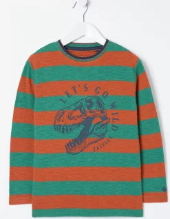 Boys FatFace View All|Dinosaur Long Sleeve T-Shirt