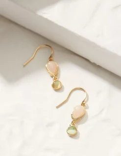 Women FatFace View All|Double Gem Drop Earrings