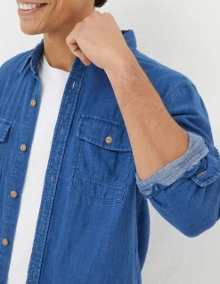 Men FatFace View All|Drayton Indigo Shirt