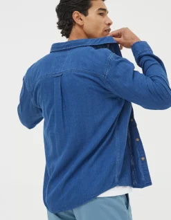 Men FatFace View All|Drayton Indigo Shirt