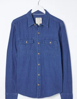 Men FatFace View All|Drayton Indigo Shirt