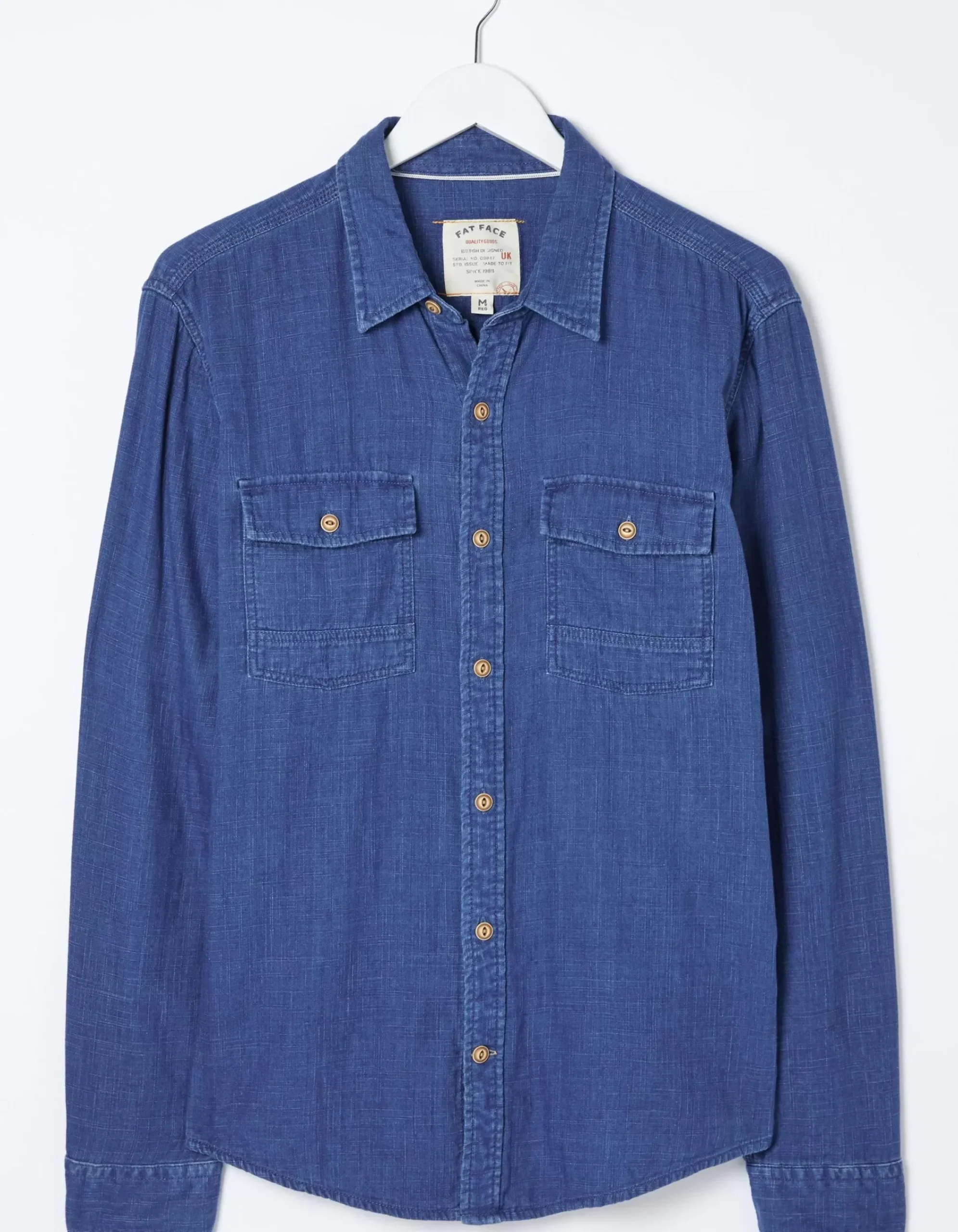 Men FatFace View All|Drayton Indigo Shirt