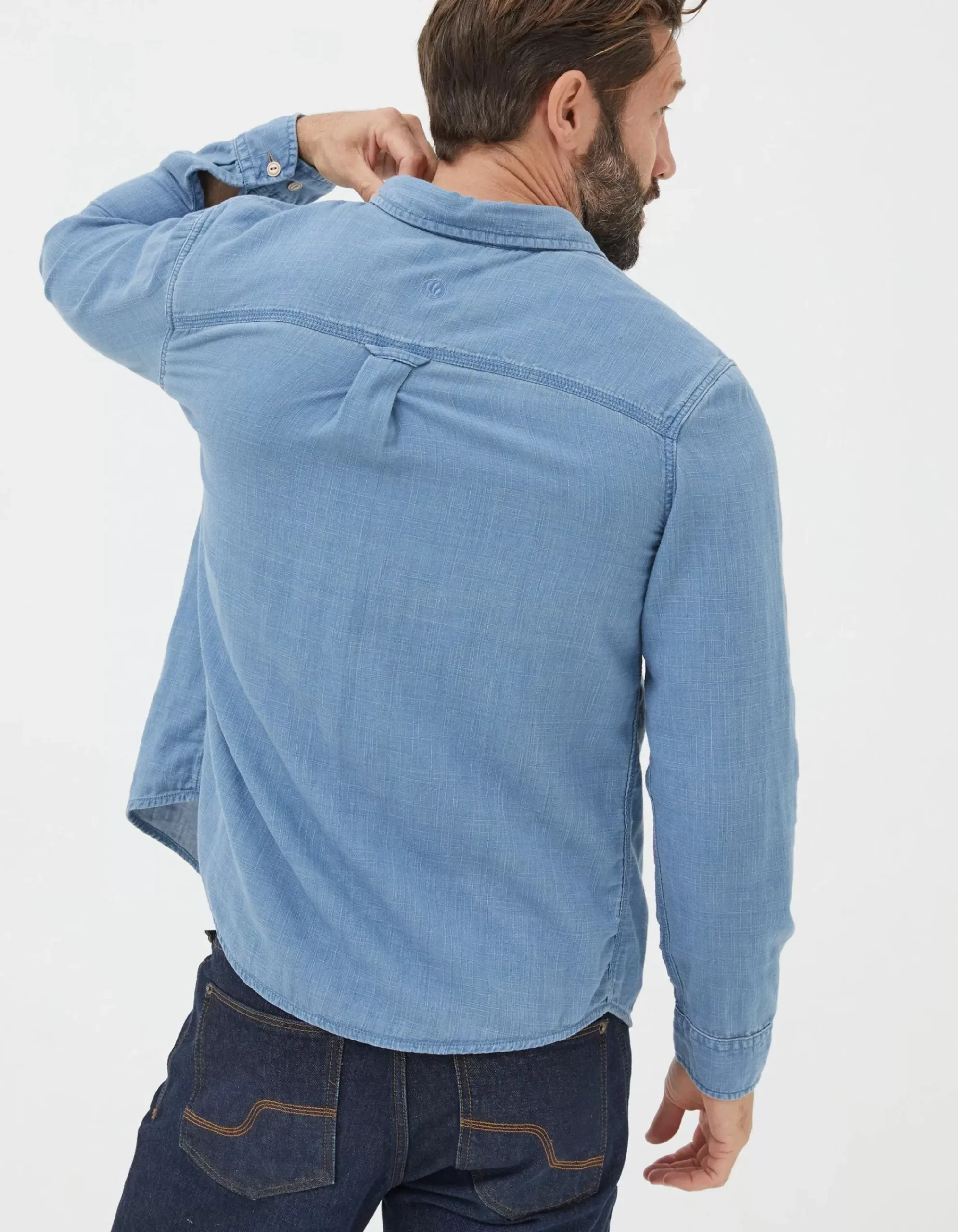 Men FatFace View All|Drayton Indigo Shirt