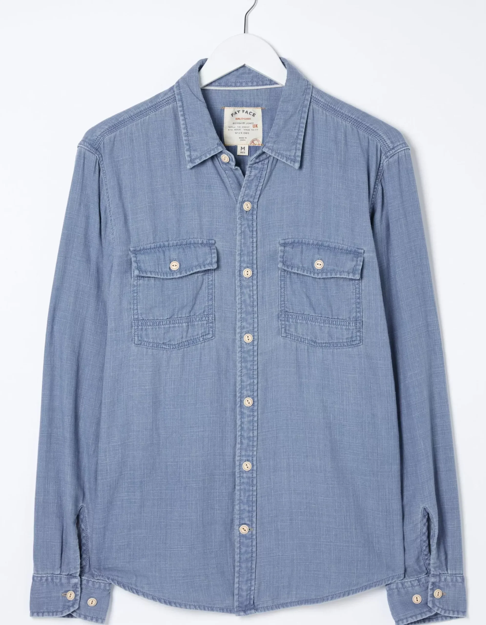 Men FatFace View All|Drayton Indigo Shirt