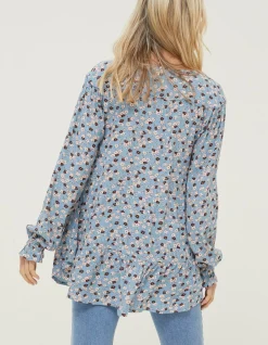 Women FatFace Shirts & Blouses|Dylan Tonal Longline Blouse