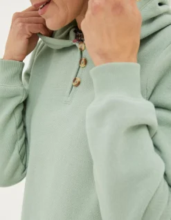 Women FatFace Sweatshirts & Hoodies|Edie Textured Overhead Hoodie