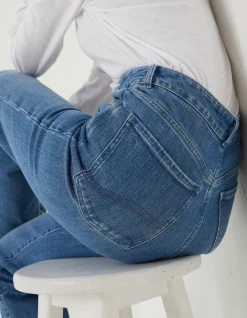 Women FatFace Jeans & Dungarees|Elise Wide Leg Comfort Stretch Jeans