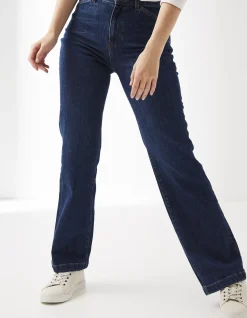 Women FatFace Jeans & Dungarees|Elise Wide Leg Comfort Stretch Jeans