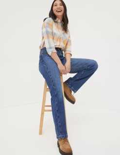 Women FatFace Jeans & Dungarees|Elise Wide Leg Jeans