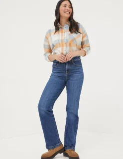 Women FatFace Jeans & Dungarees|Elise Wide Leg Jeans