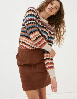 Women FatFace Skirts|Eliza Cord Skirt