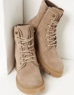Women FatFace View All|Eliza Suede Ankle Worker Boot