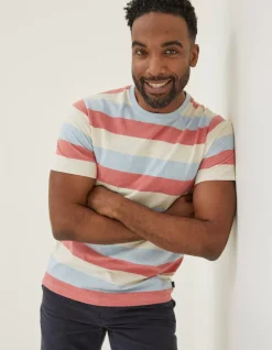 Men FatFace T-Shirts|Ellbridge Stripe T-Shirt
