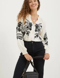 Women FatFace Shirts & Blouses|Ellen Embroidered Blouse