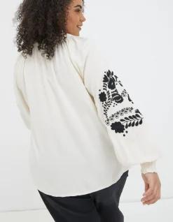 Women FatFace Shirts & Blouses|Ellen Embroidered Blouse