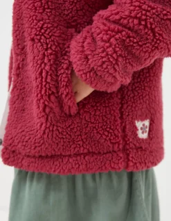 Girls FatFace View All|Elodie Fleece Button Sweatshirt