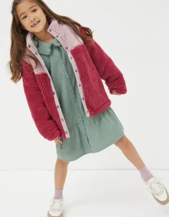 Girls FatFace View All|Elodie Fleece Button Sweatshirt