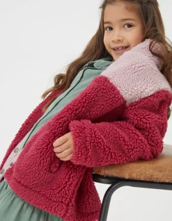 Girls FatFace View All|Elodie Fleece Button Sweatshirt