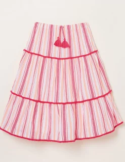 Girls FatFace View All|Elodie Stripe Woven Skirt