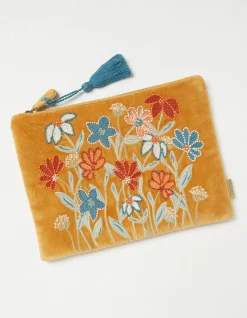 Women FatFace View All|Embroidered Floral Pouch