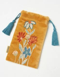 Women FatFace View All|Embroidered Floral Sunglasses Case