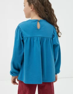 Girls FatFace View All|Embroidered Jersey Top