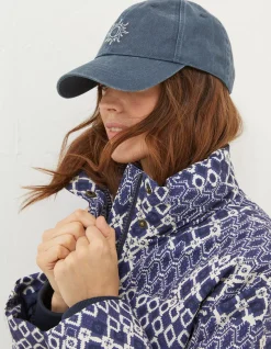 Women FatFace Hats|Embroidered Sun Cap