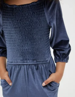 Girls FatFace View All|Emily Velvet Jumpsuit