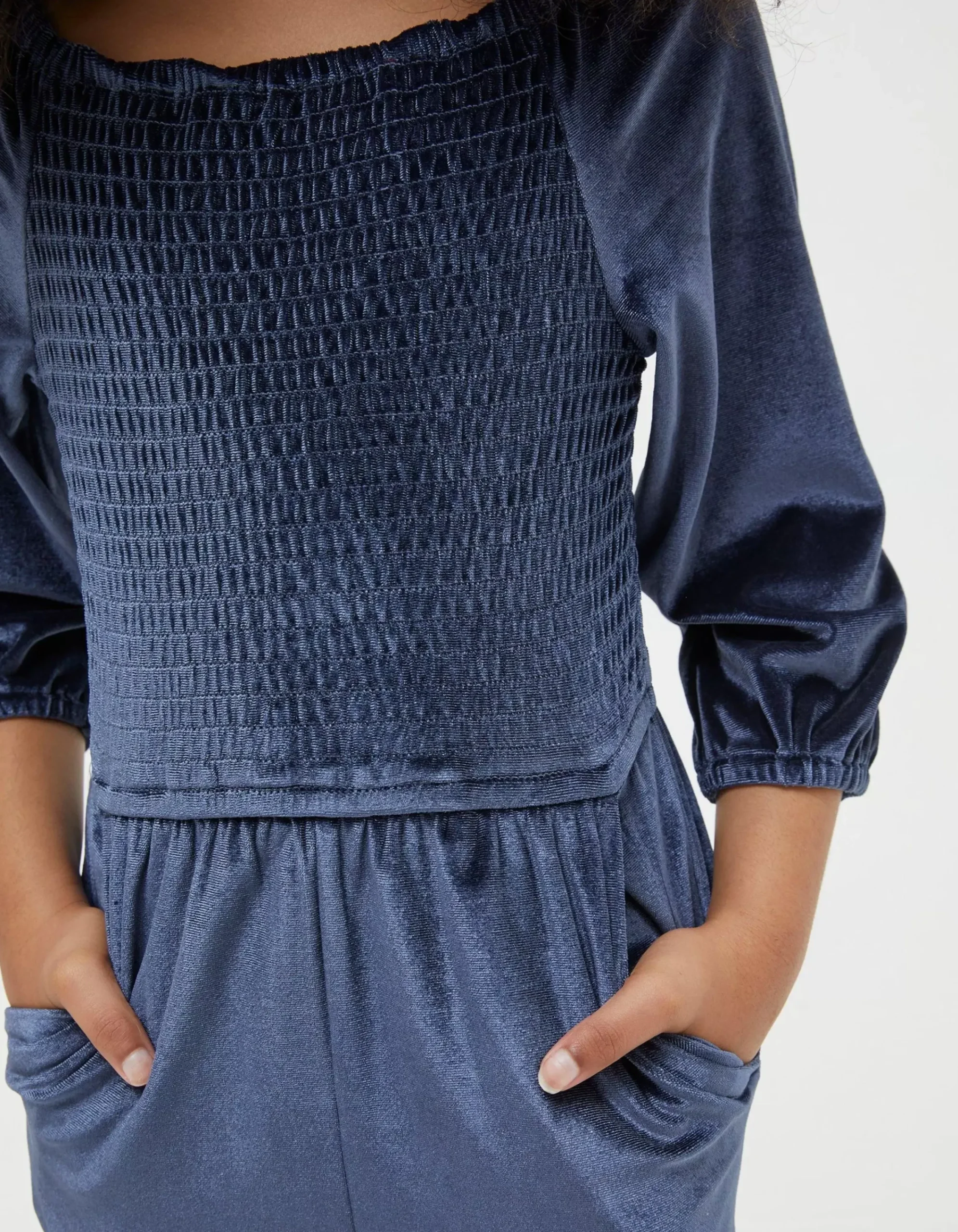 Girls FatFace View All|Emily Velvet Jumpsuit