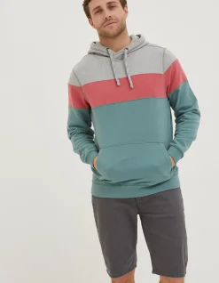 Men FatFace Sweatshirts & Hoodies|Emsworth Stripe Hoodie