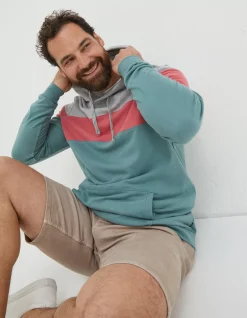 Men FatFace Sweatshirts & Hoodies|Emsworth Stripe Hoodie