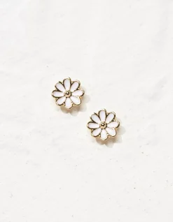 Women FatFace View All|Enamel Daisy Studs