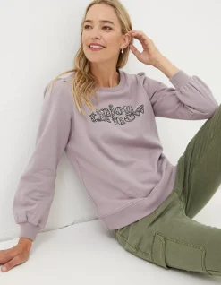Women FatFace Sweatshirts & Hoodies|Enjoy The Now Sweatshirt