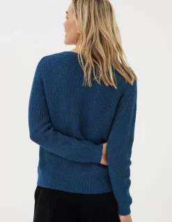Women FatFace View All|Estelle V Neck Sparkle Jumper