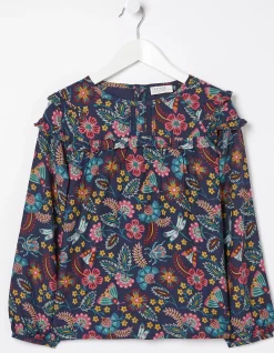 Girls FatFace View All|Eva Garden Floral Blouse