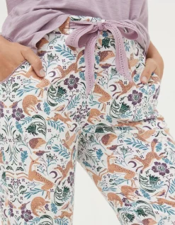 Women FatFace Nightwear & Loungewear|Eva Lino Animals Pyjama Bottoms