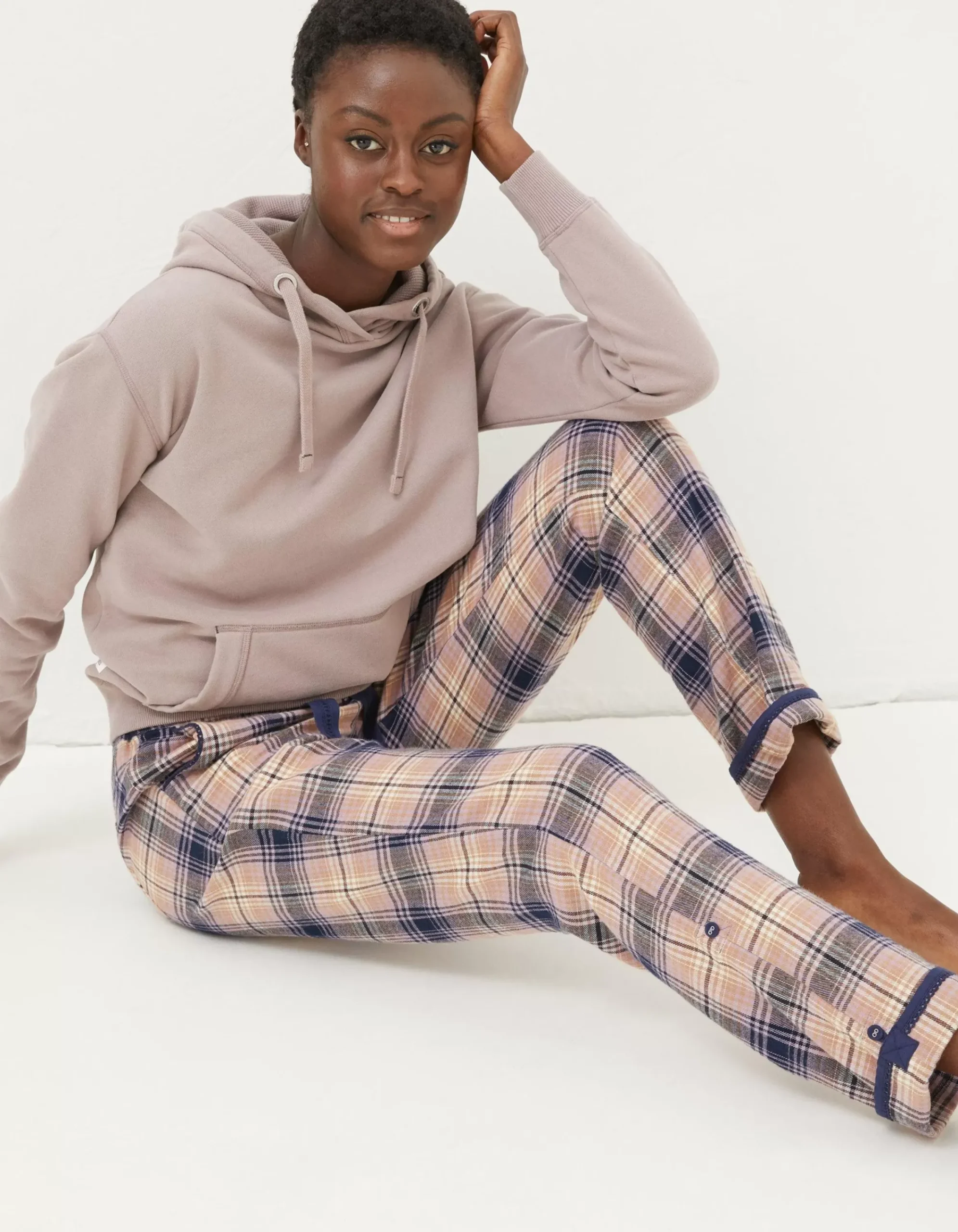 Women FatFace Nightwear & Loungewear|Eva Wildscapes Check Pyjama Bottoms