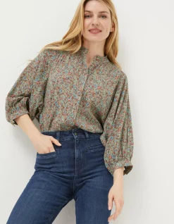 Women FatFace Shirts & Blouses|Evelyn Craft Floral Blouse