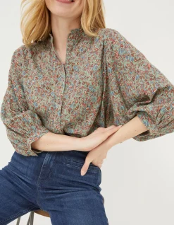 Women FatFace Shirts & Blouses|Evelyn Craft Floral Blouse