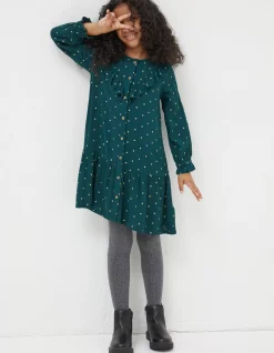 Girls FatFace View All|Evie Foil Star Dress