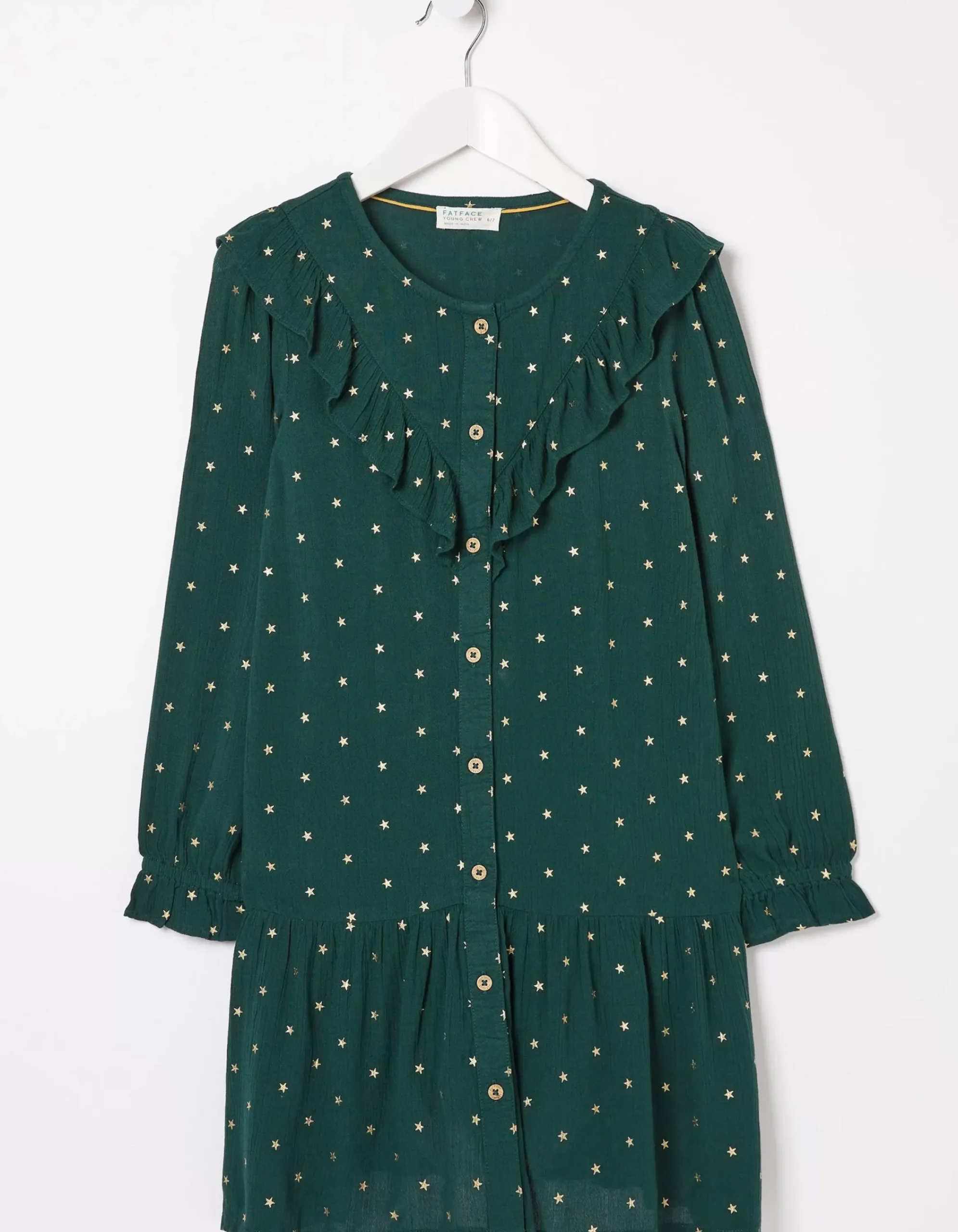 Girls FatFace View All|Evie Foil Star Dress