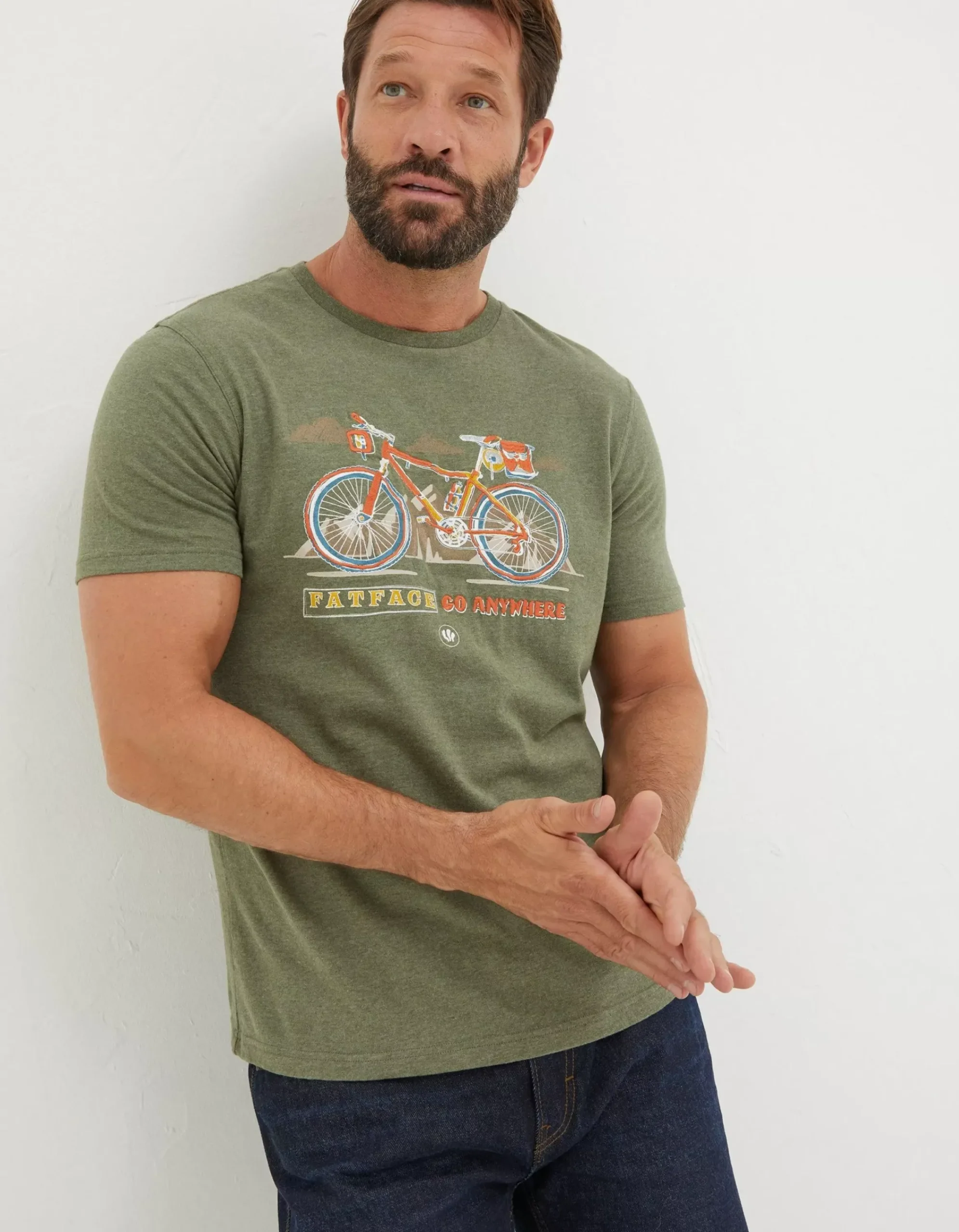 Men FatFace View All|Explore Outdoors Bike T-Shirt