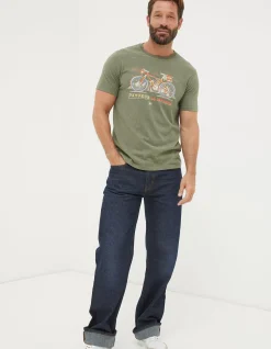 Men FatFace View All|Explore Outdoors Bike T-Shirt