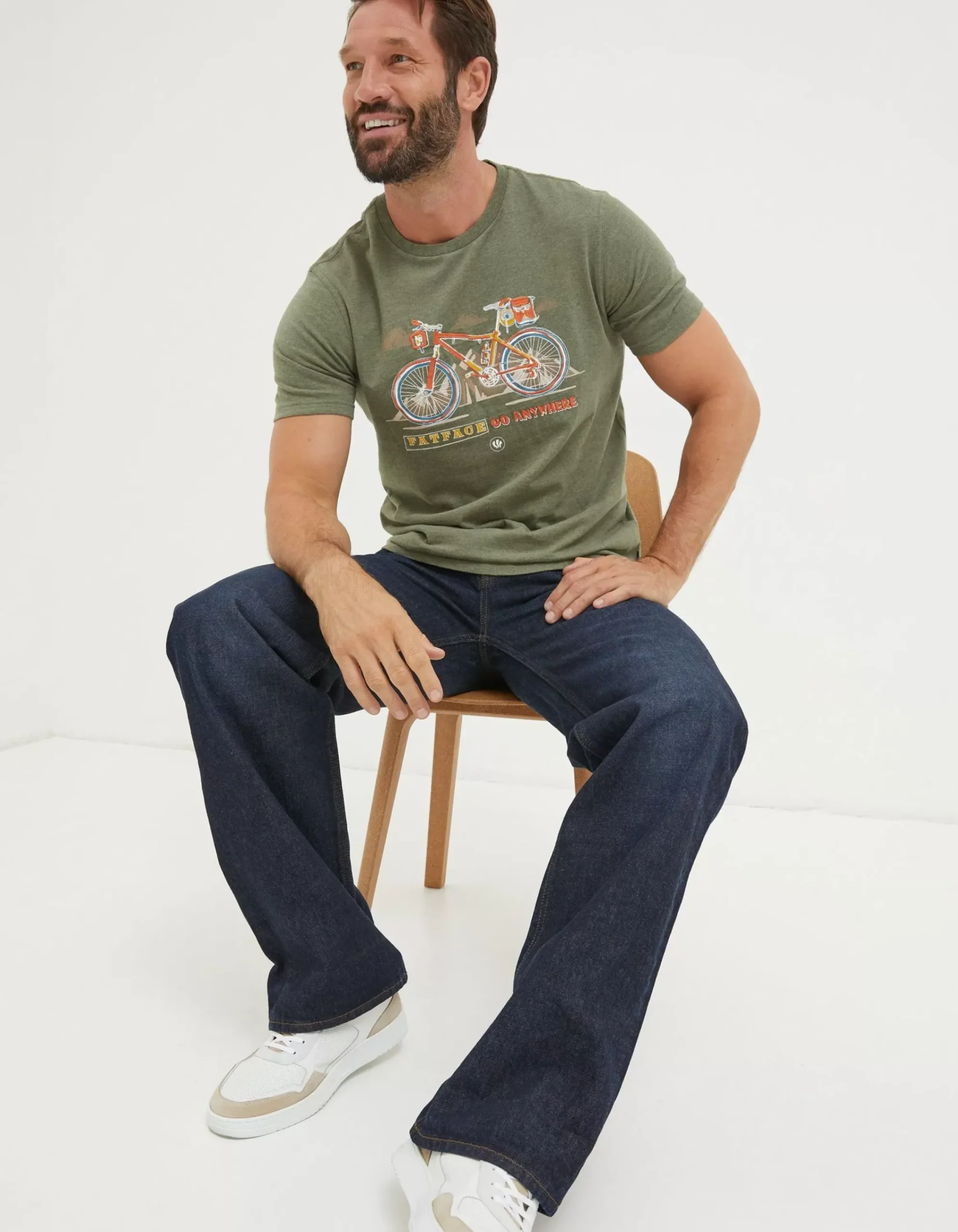 Men FatFace View All|Explore Outdoors Bike T-Shirt