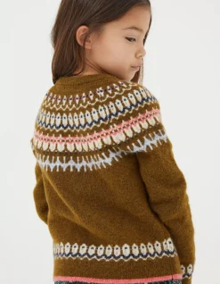 Girls FatFace View All|Fairisle Detail Cardigan