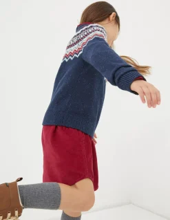 Girls FatFace View All|Fairisle Knitted Crew Neck Jumper
