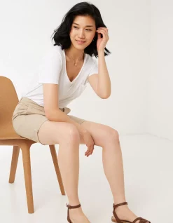 Women FatFace Shorts|Falmouth Bermuda Chino Shorts